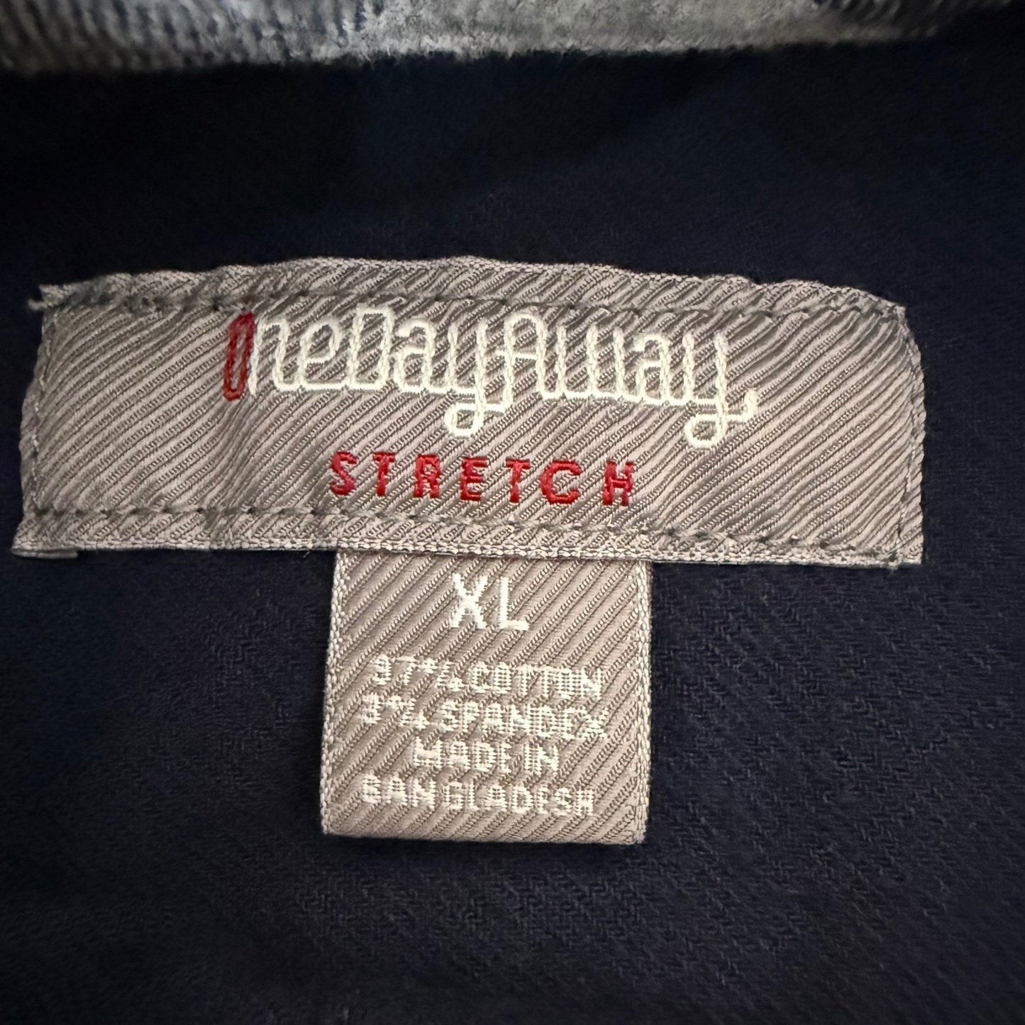 One Day Away Flannel Shirt Mens XL Blue Button Up Casual Everyday Soft Comfort