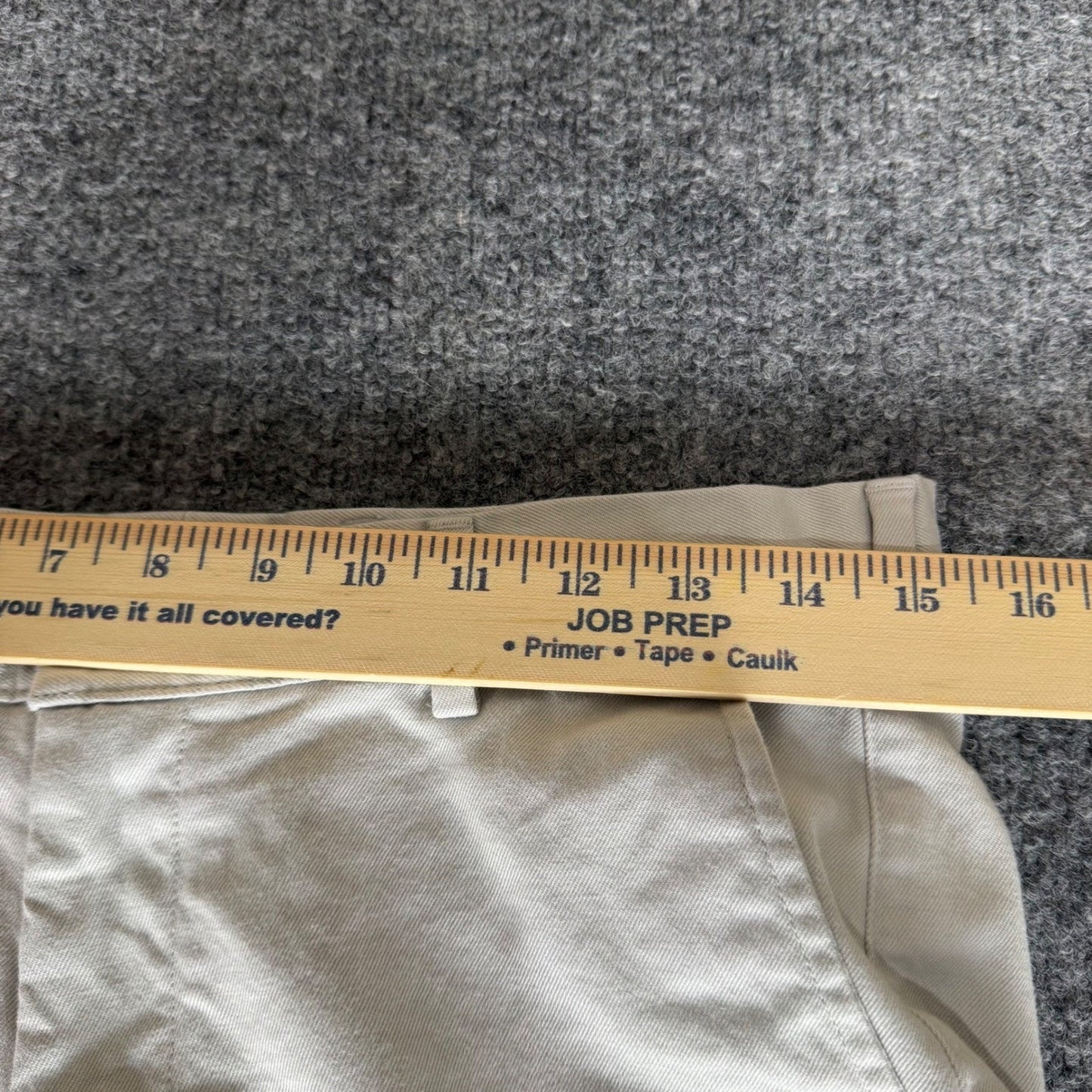 Peter Millar Pilot Twill Short Mens 30 Beige Chino Pima Cotton Flat Front Casual