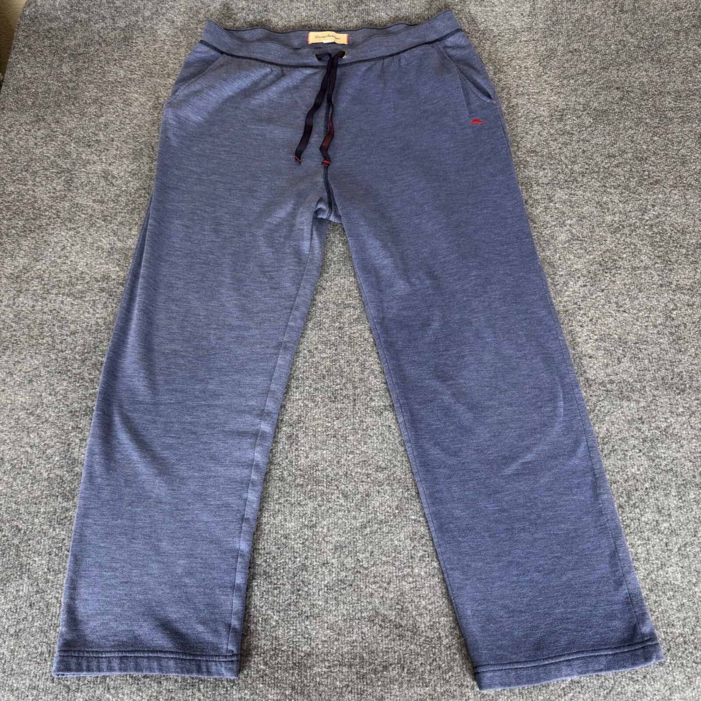 Tommy Bahama Lounge Pants Drawstring Knit Casual Comfy Blue Mens Large 35x29