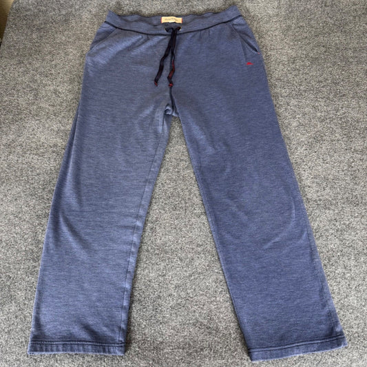 Tommy Bahama Lounge Pants Drawstring Knit Casual Comfy Blue Mens Large 35x29