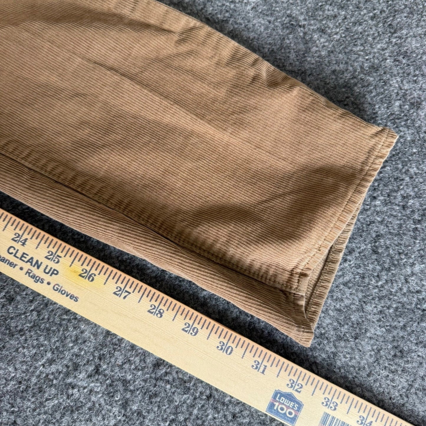 J Crew Corduroy Pants Mens 29x32 (30x32) Tan Straight Fit Casual Office Everyday