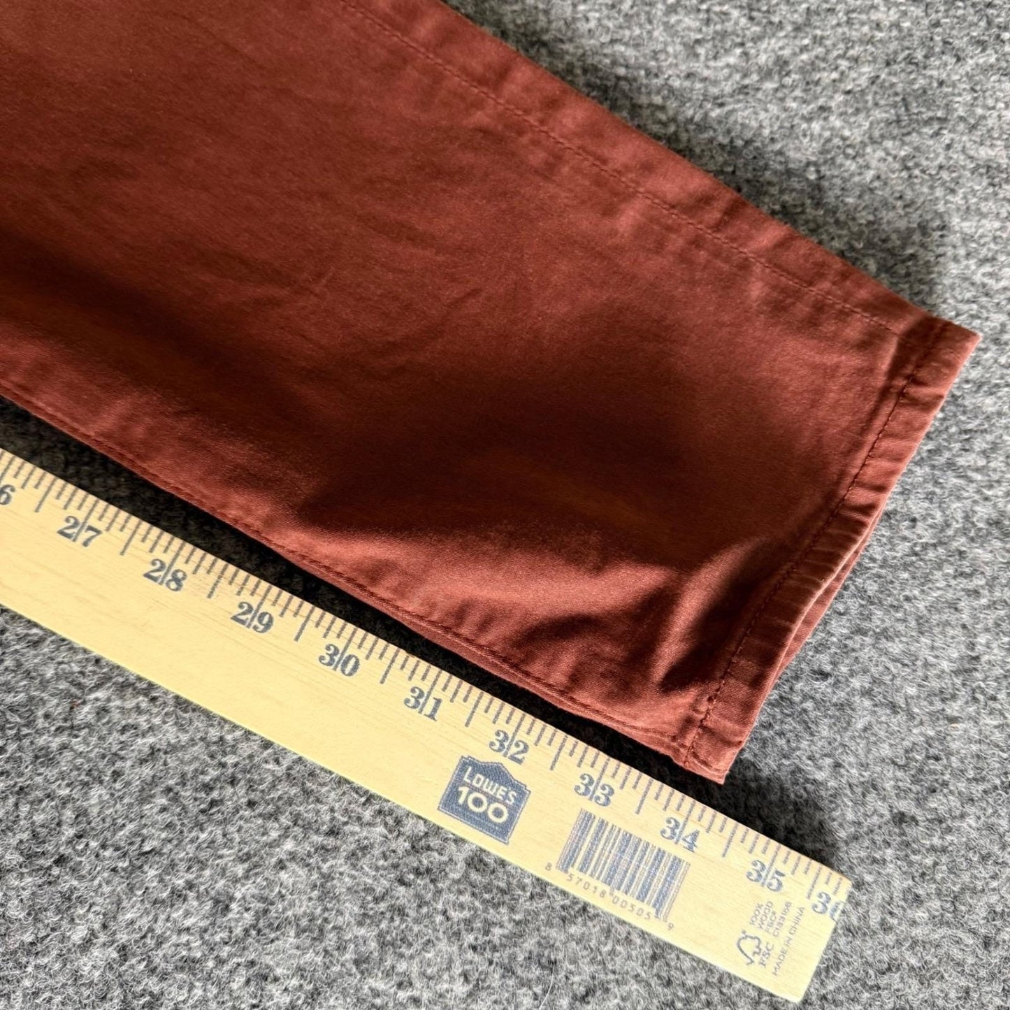 AG Adriano Goldschmied Dylan Slim Skinny Pants Mens 31x34 Clay Brick Red Casual