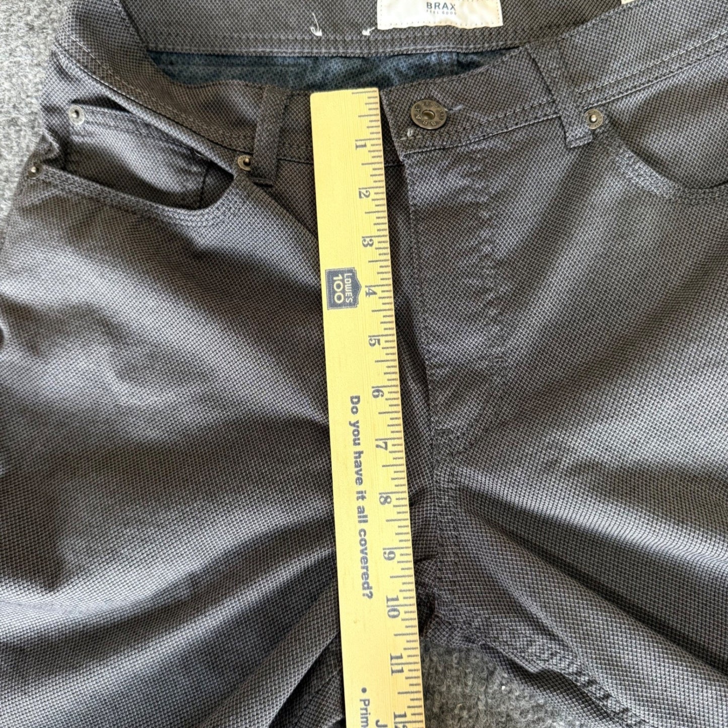 BRAX Cooper Chino Pants Mens 32x34 (32x32) Gray Casual Slim Fit Dress Trousers