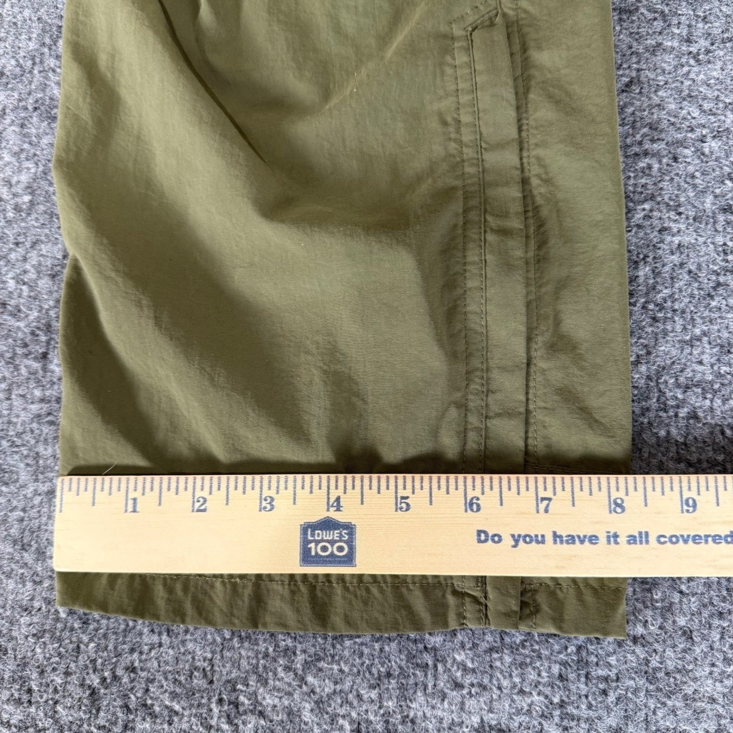 REI Co-Op Sahara Convertible Hiking Pants Mens 36x30 (34x29) Green Outdoor Trek