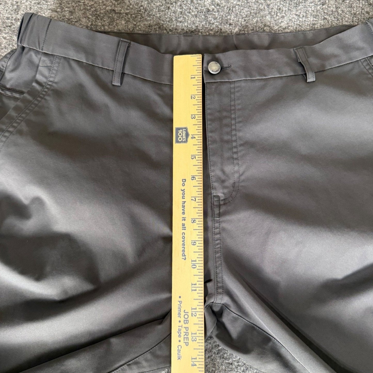 Jack Archer Jetsetter Pants Mens 38x30.5 Gray Chino Stretch Travel Casual Pants