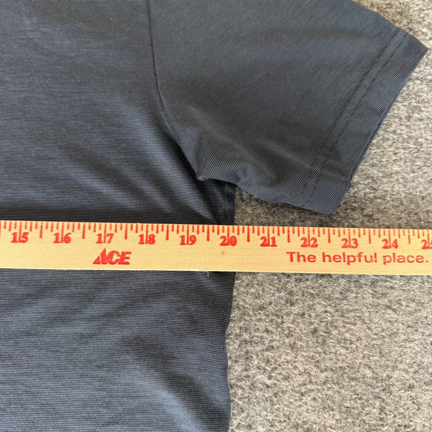 Travis Mathew Mens Polo Shirt Medium Navy Blue Short Sleeve Pima Cotton Golf