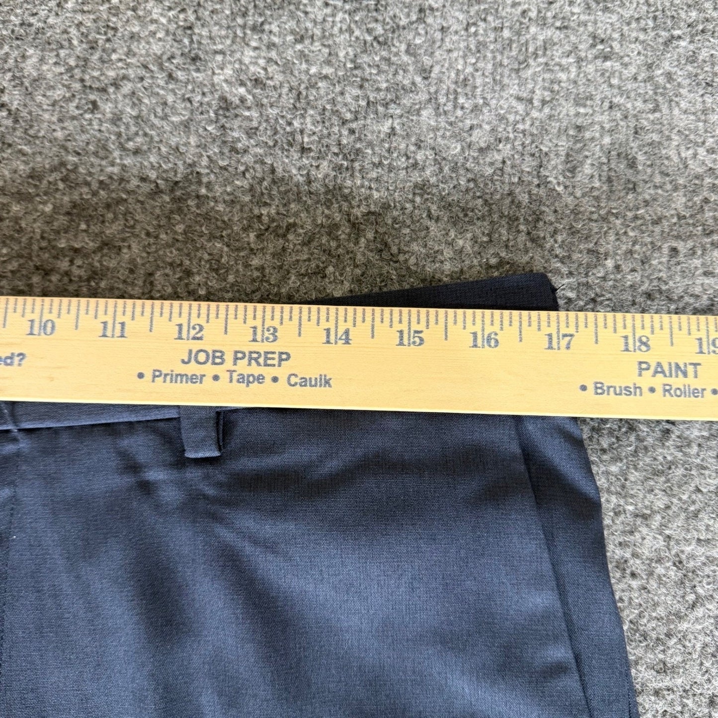 Haggar Cool Right Performance Flex Dress Pants Mens 34x32 Navy Blue Classic Fit