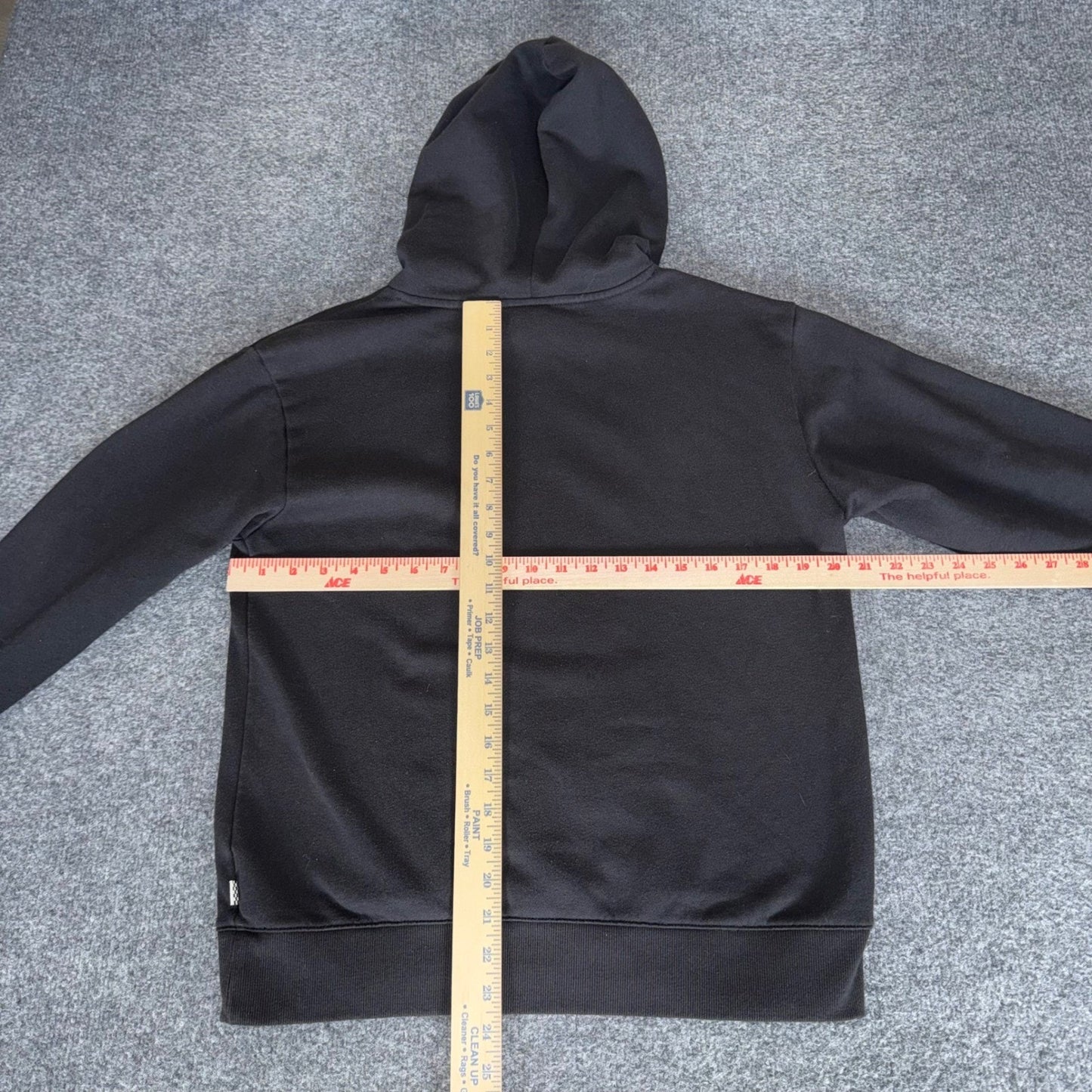 Vans Mens Floral Box Logo Hoodie Black Off The Wall Graphic Sweatshirt Small