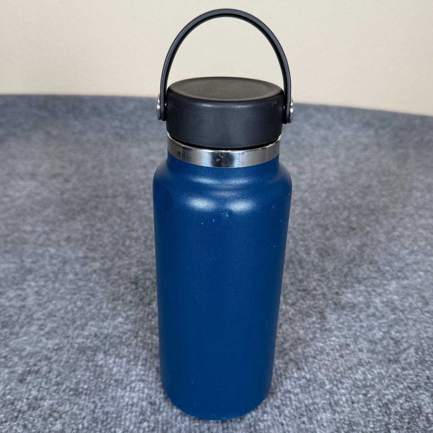 Hydro Flask 32oz Wide Mouth Water Bottle Blue w/Handle Insulated Stainless Steel