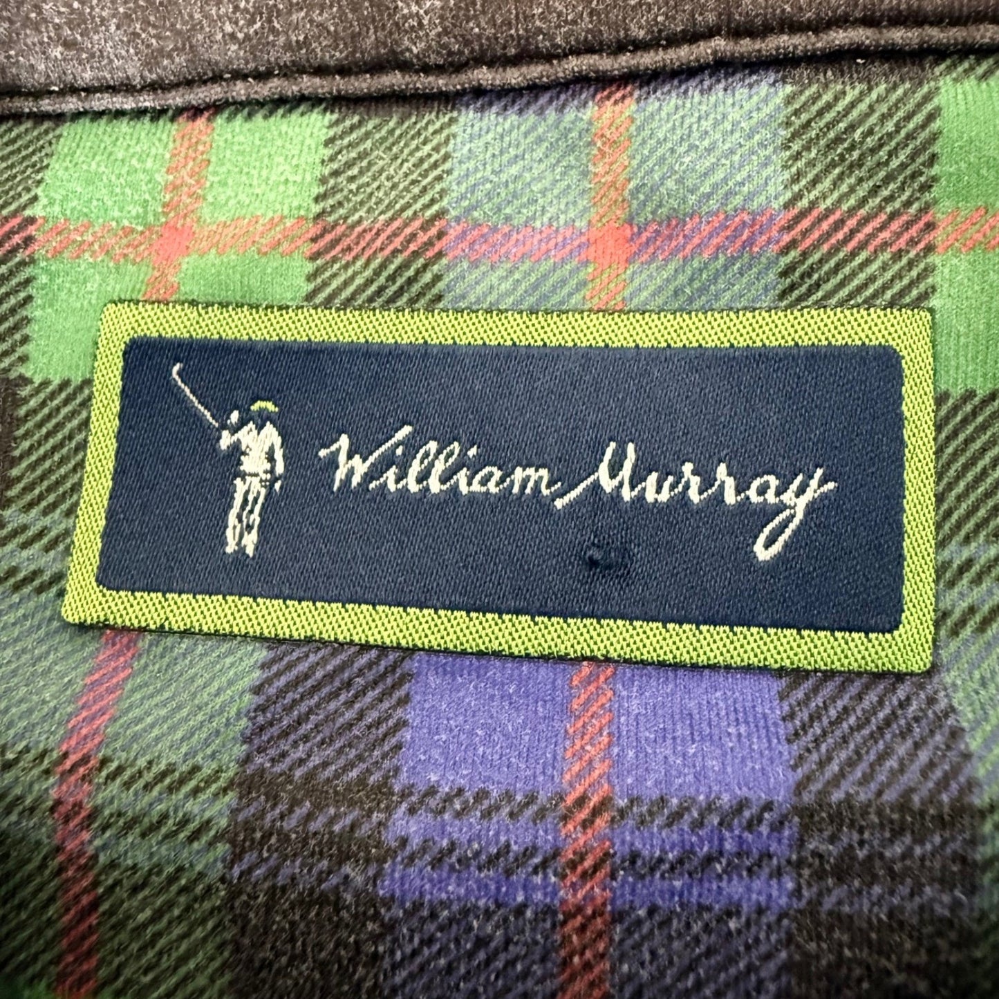 William Murray Golf Polo Shirt Mens Large Geometric Short Sleeve Performance