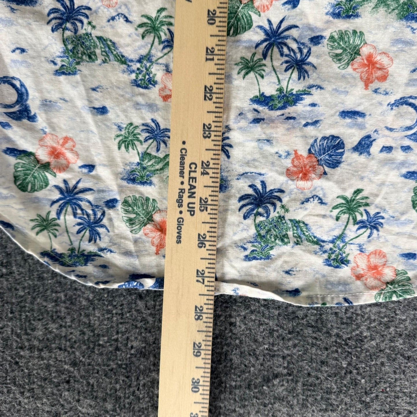 Tommy Bahama Mens Small Hawaiian Tropical Palm Tree Linen Cotton Button Up Shirt