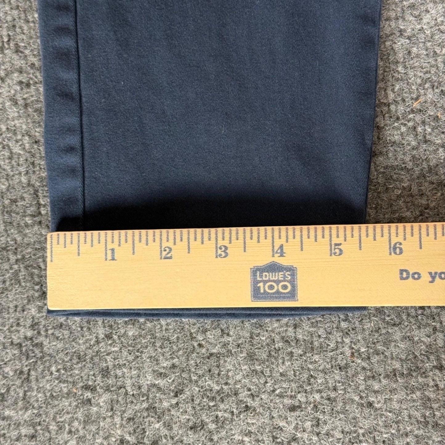 RVCA Hitched Fit Chino Pants Mens 31x25 Navy Blue Skate Casual Stretch