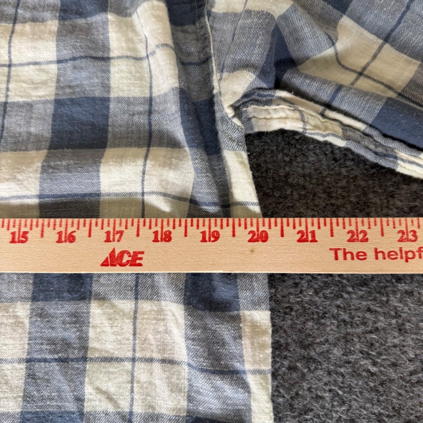 The Normal Brand Mens M Blue Plaid Long Sleeve Button Up Casual Everyday Comfort