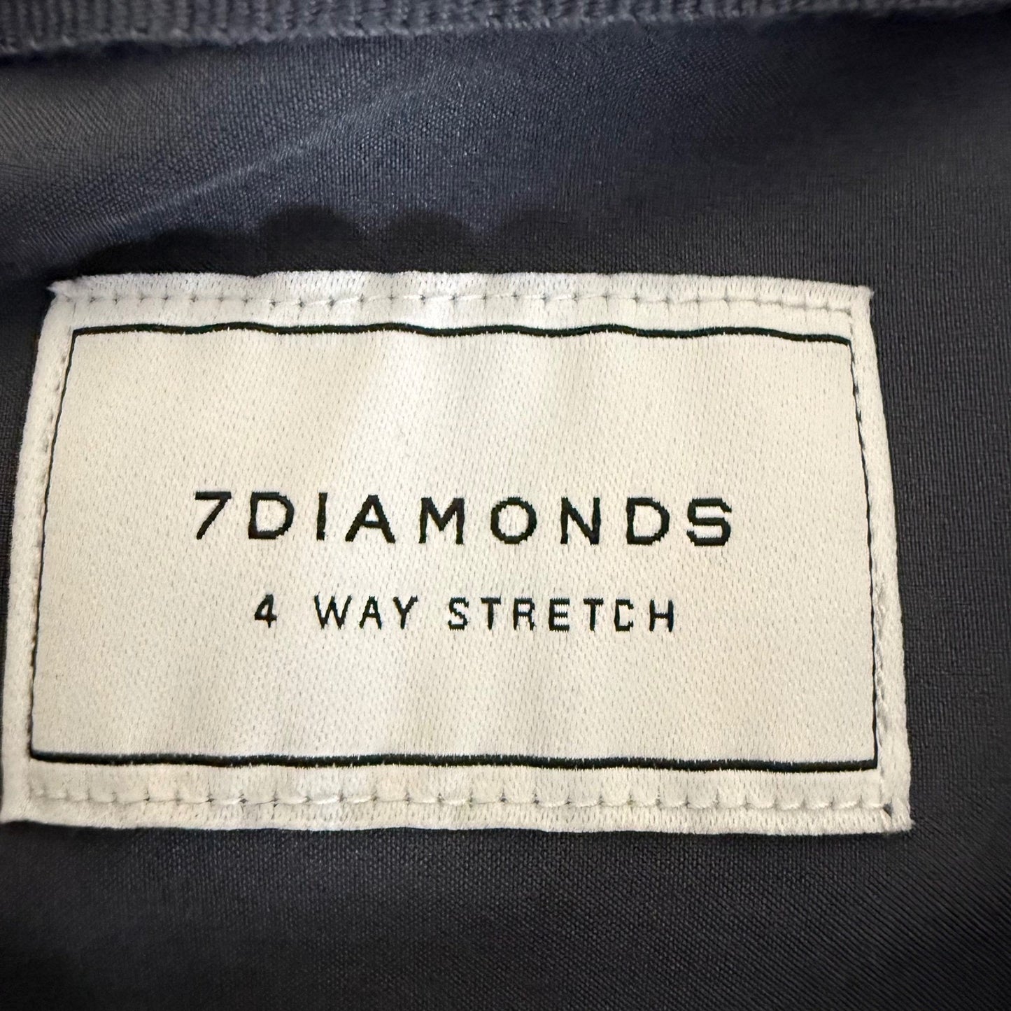 7 Diamonds 4-Way Stretch Shirt Mens L Gray Long Sleeve Button Up Casual Comfort