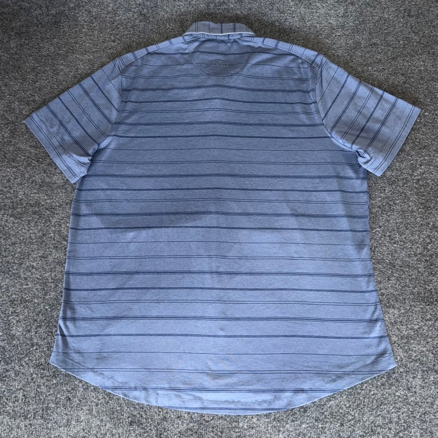 The Normal Brand Active Puremeso Shirt Mens XXL Blue Striped Short Sleeve Soft