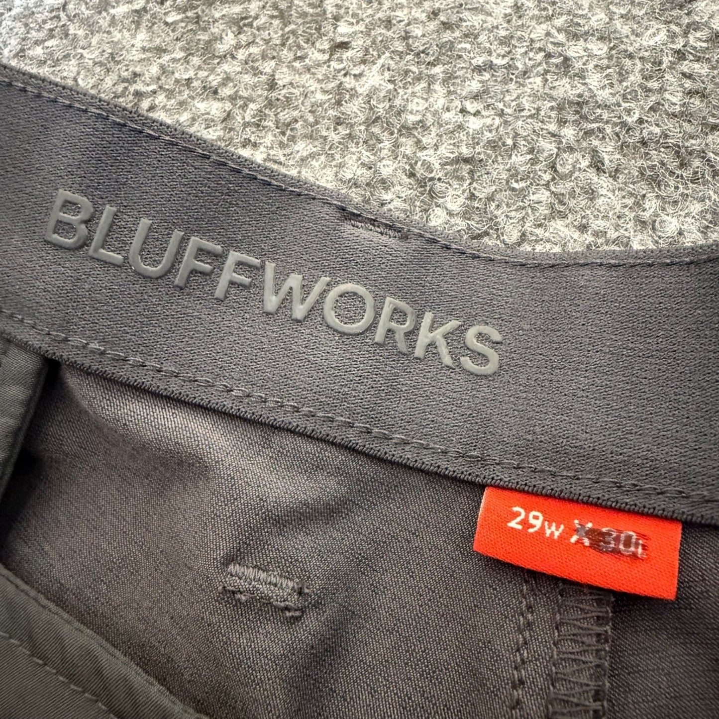 Bluffworks Envoy Pant Mens 29x27.5 Gray Lightweight Casual Work Performance