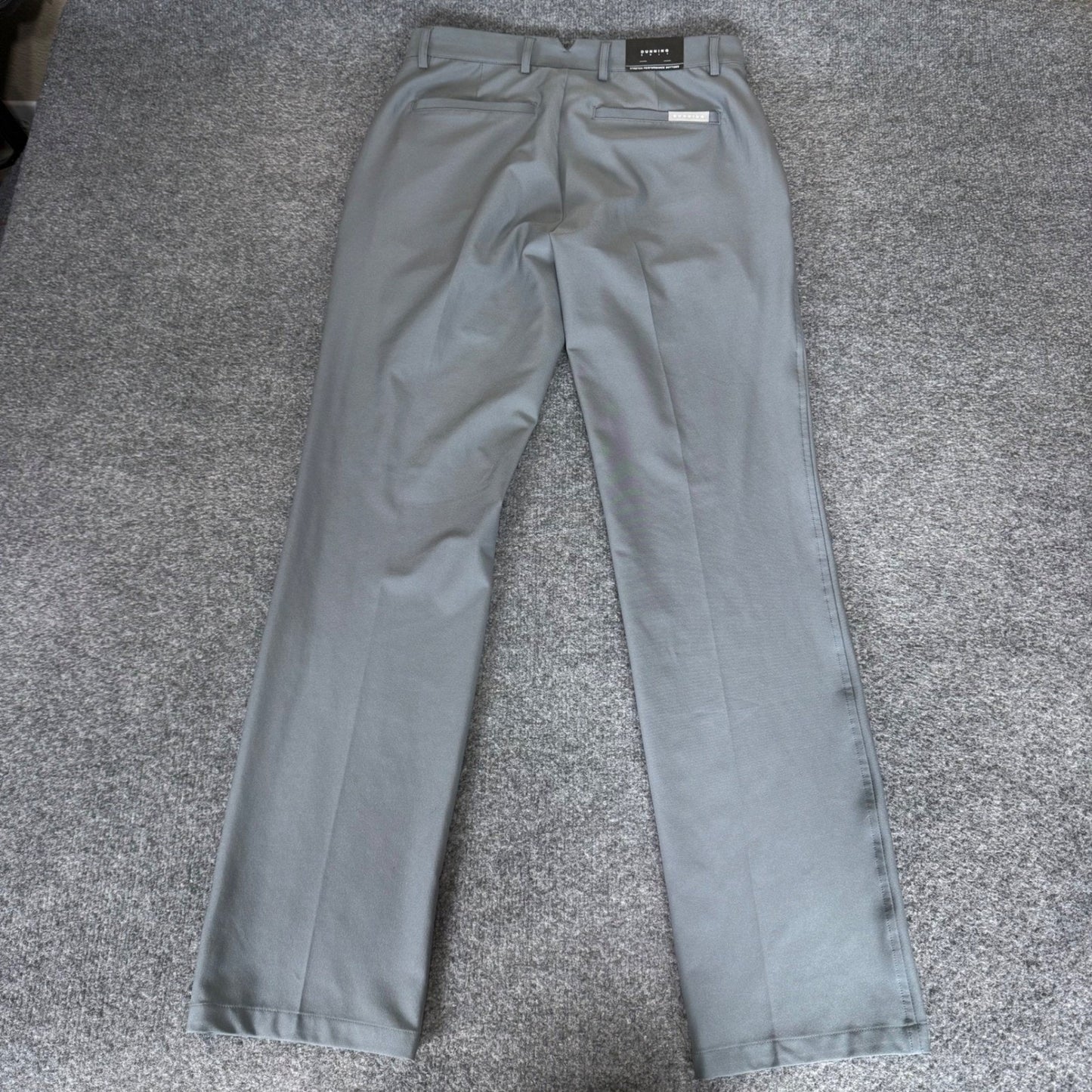 Dunning Golf Mens Stretch Performance Gray Pants 30x32 Athletic NWT Golf Chino